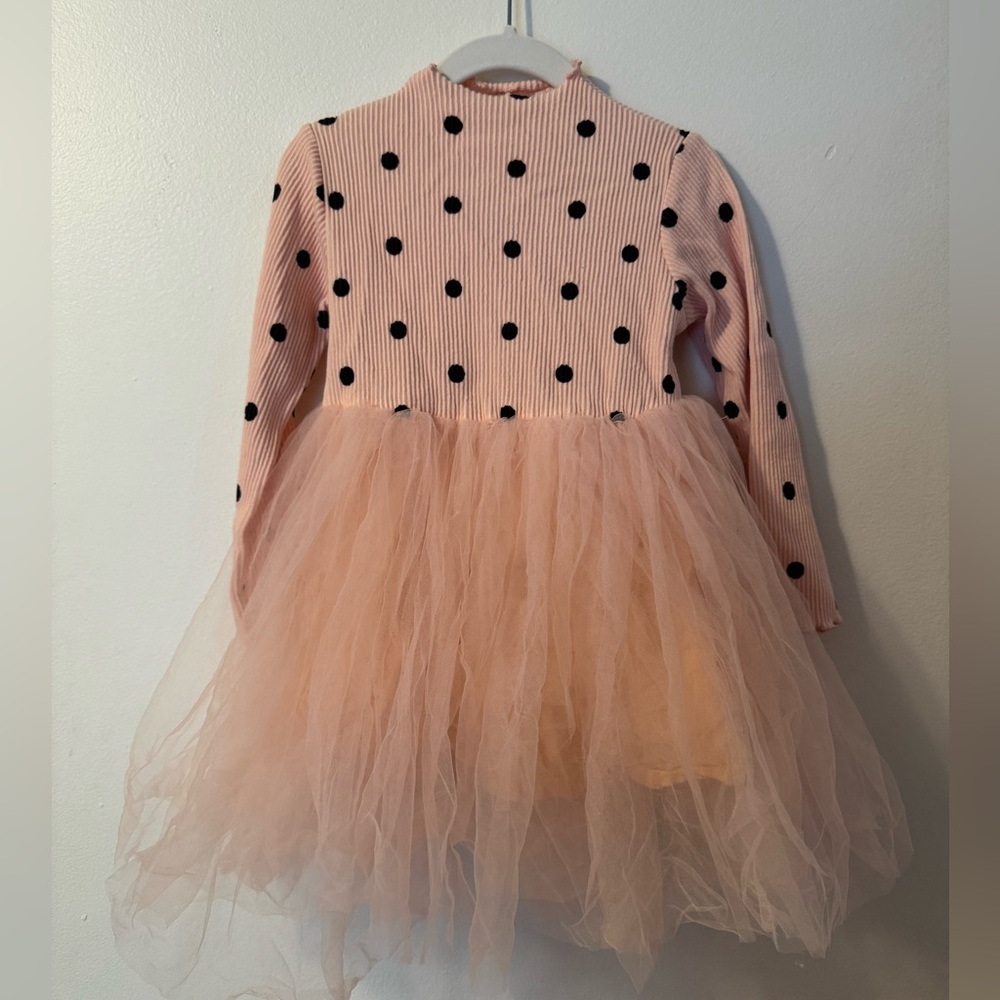 Pink Polka Dot Tulle Dress